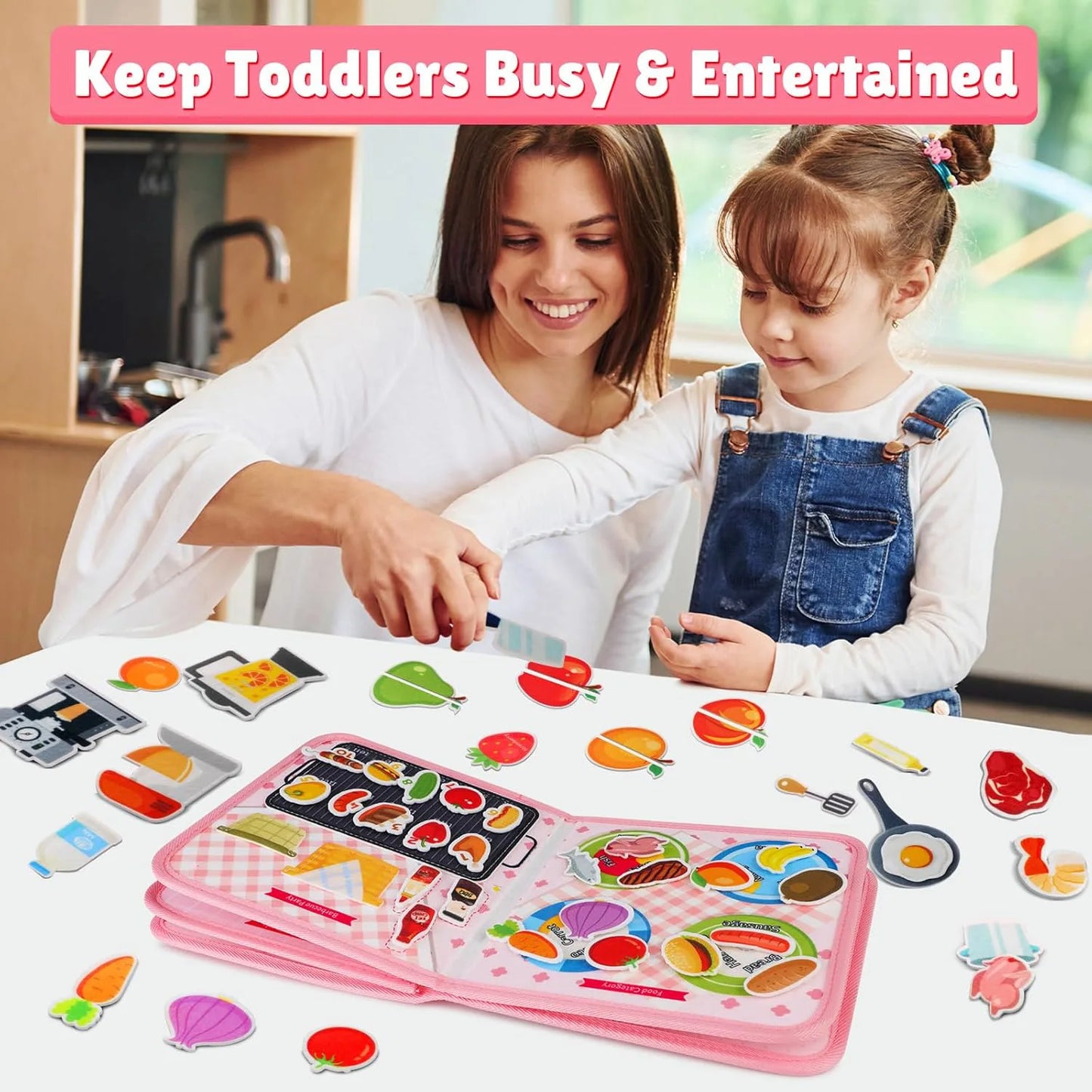 Toddler Busy Board Montessori Toys Busy Book Educational Learning
