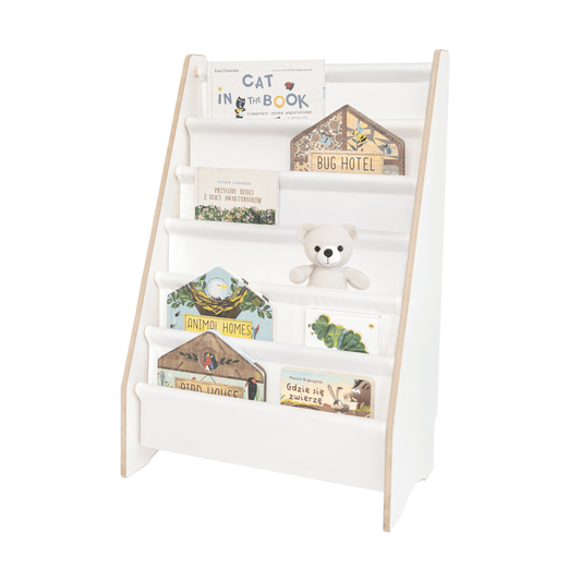 MAMOI® Bookshelf for children, kids book rack, children’s book stand, bookshelf for nursery, storage shelf for books, kids book organizer, 100% ECO, Made in EU