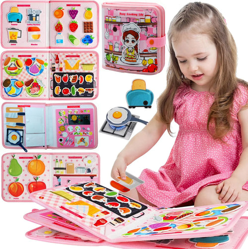 Toddler Busy Board Montessori Toys Busy Book Educational Learning