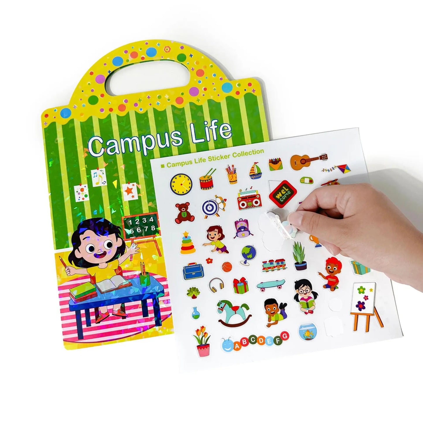 Bview Art ﻿Preschool Sticker Activity Book Fun & Educational reusable