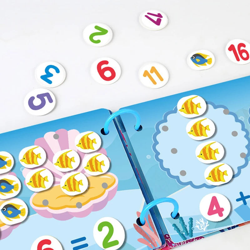 1 Set Busy Book Cartoon Hand Ledger DIY Quiet Book Montessori